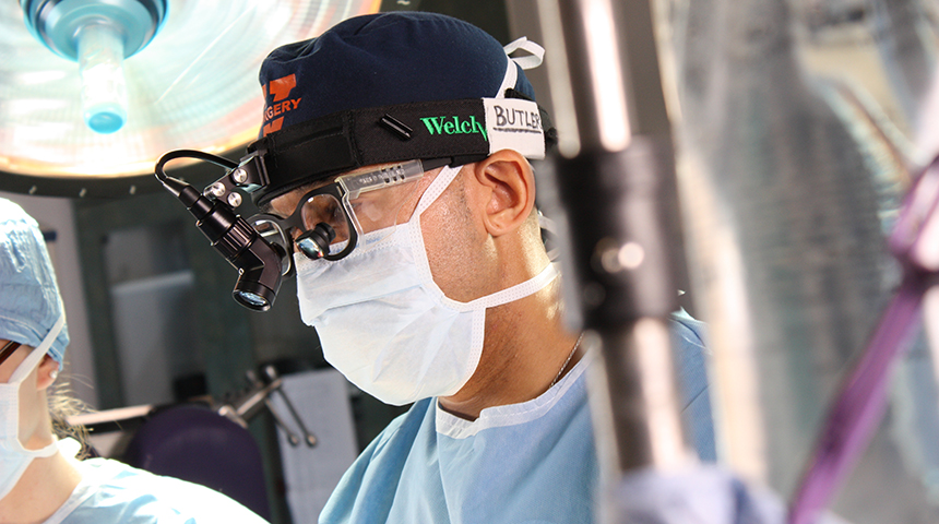Dr. Paris Butler performing surgery